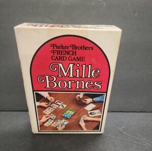 Parker Brothers Mille Bornes Card Game - Red and White